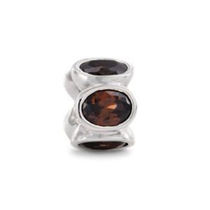 Pandora Brown Oval Lights Charm